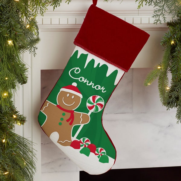 Gingerbread Stocking Etsy