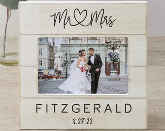 Infinite Love Personalized Wedding Shiplap Picture Frame