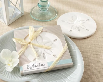 By the Shore Sand Dollar Coaster for Wedding Favors