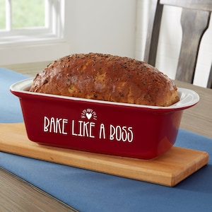 Made With Love Personalized Ceramic Loaf Pan