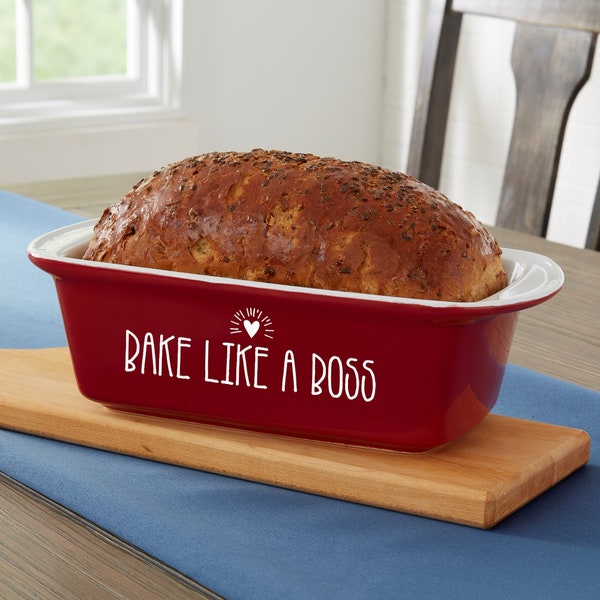 Made With Love Personalized Ceramic Loaf Pan