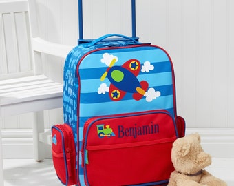 Airplane Personalized Kids Rolling Luggage - Perfect Christmas Gift for Boy