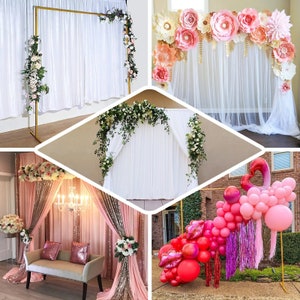8ft Heavy Duty Metal Square Wedding Arch Photography Backdrop Stand - Etsy