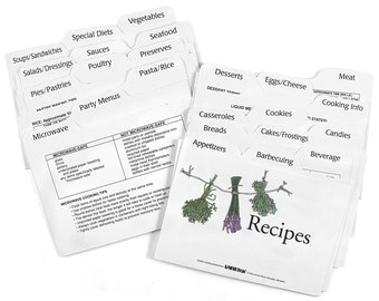 Recipe Card Dividers