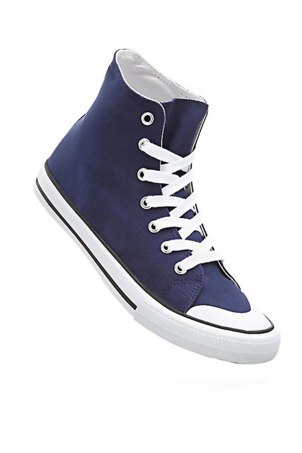 plain white canvas high tops