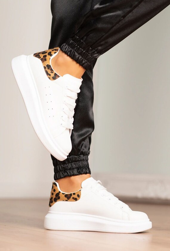 chunky leopard trainers
