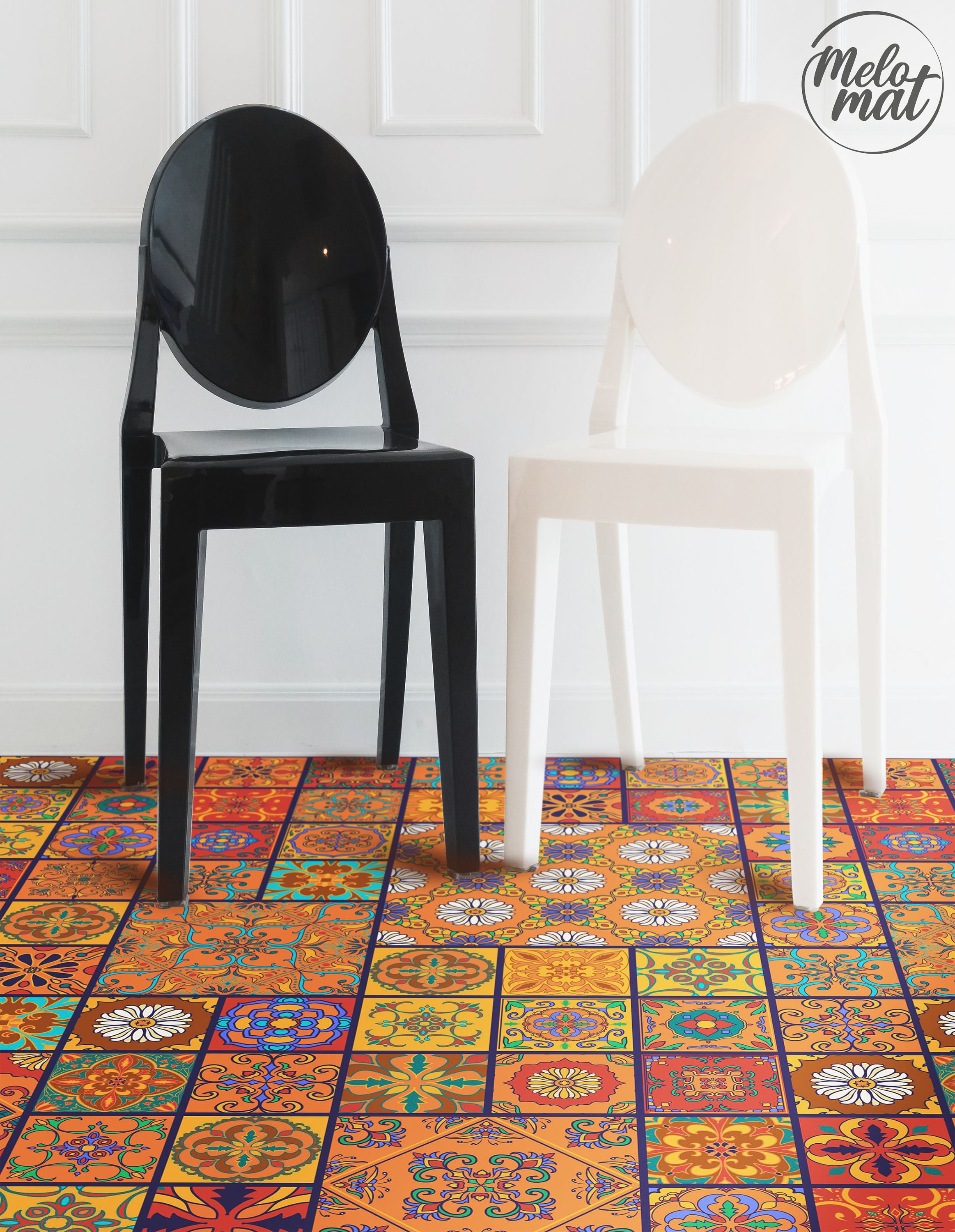 Beri Vinyl Flooring for Bathroom Orange Vinyl Floor Covering Etsy