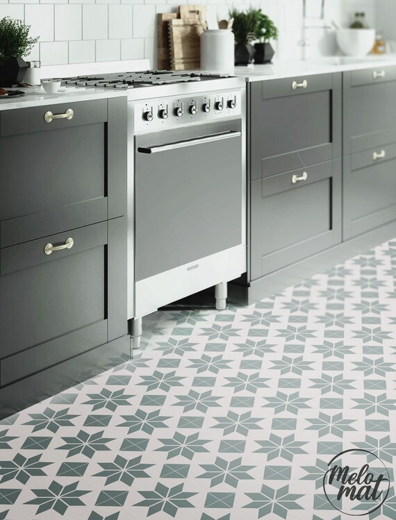 Brittany Vinyl Flooring Green Vinyl Sheet Flooring Gray Area Etsy