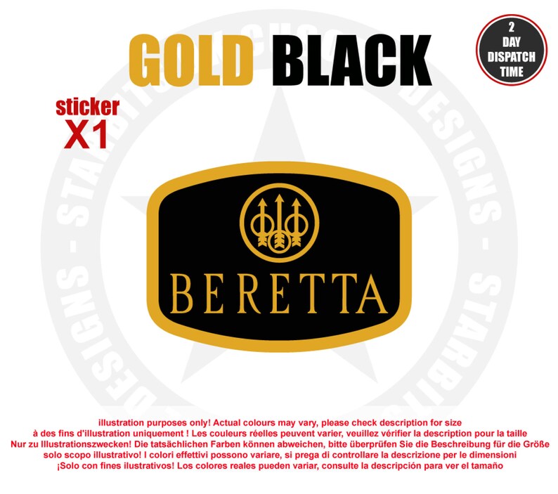 Beretta Vinyl Decal Sticker X2 for Application on Shotgun Gun Safe Car Window BR5 Etsy