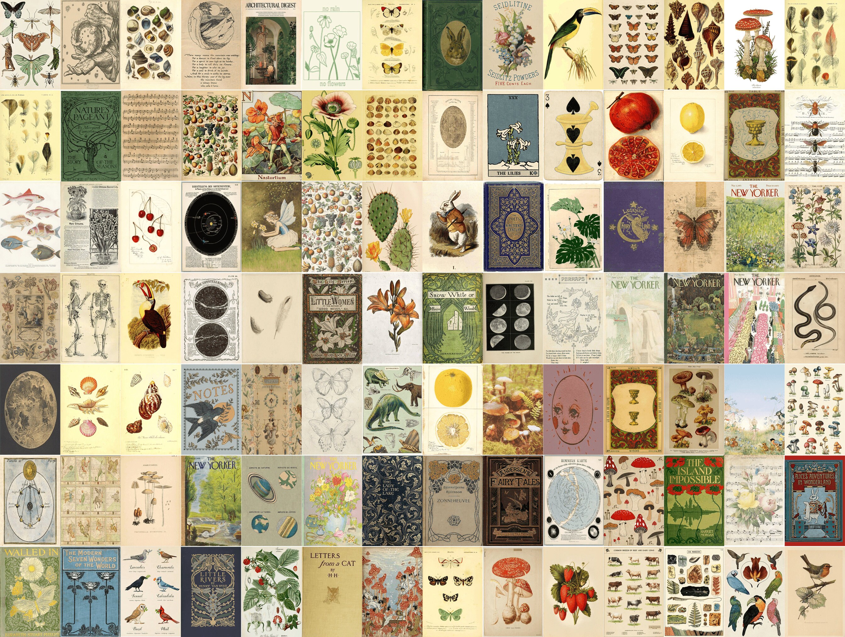 280 PCS Vintage Wall Collage Kit Vintage Aesthetic Room - Etsy