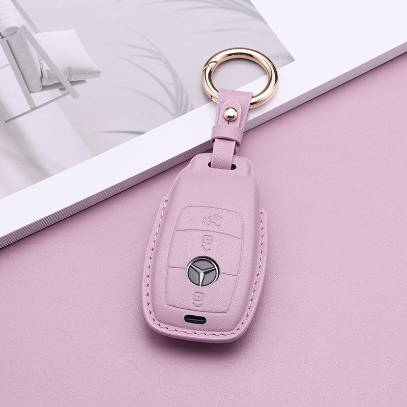 OFFCURVE Car Key Fob Cover for Mercedes Benz W233 W206 Full Protection  Smart Key Case Car