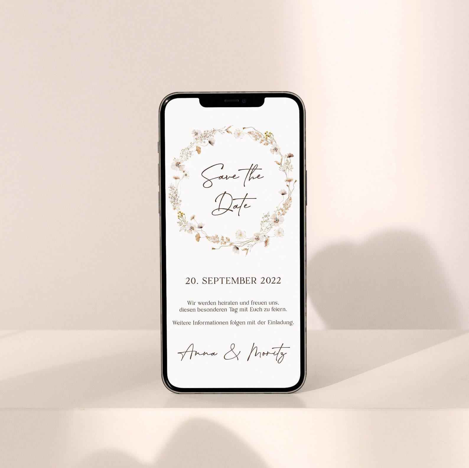 Digitale Save the Date Karte zum Versenden Wedding Etsy.de