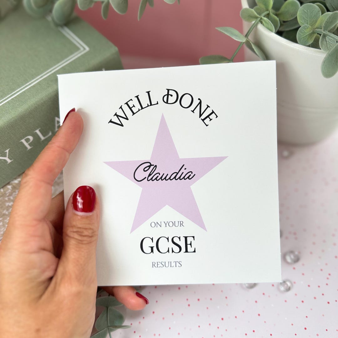 Well Done on Your GCSE Results Personalised Greeting Card, Passed Exam ...