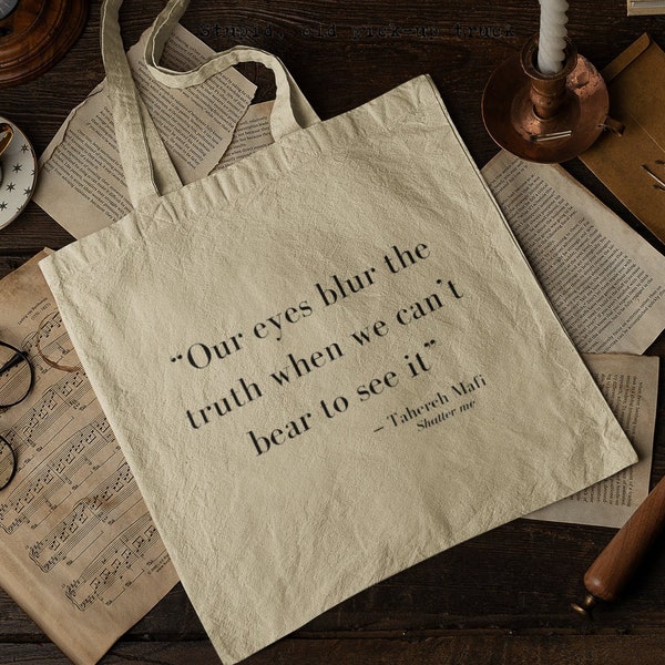 Shatter me tote bag| book lovers tote, gift for reader, bookish tote bag, reader tote bag, shopping bag, artsy tote bag, canvas tote bag