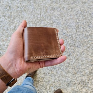 Men’s Leather Cash & Coin Wallet – Horween Chromexcel | Handmade Billfold | Full Grain Rugged Wallet