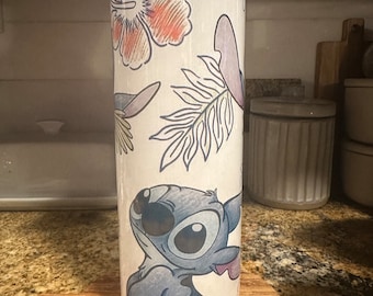 Stitch lilo y vaso de puntada