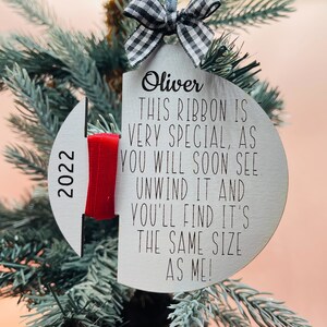 Personalized Ribbon Height Ornament 2023 - Etsy