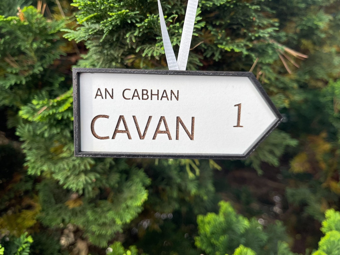 Irish County Road Sign Ornament: Laser Engraved Ireland Heritage - Etsy