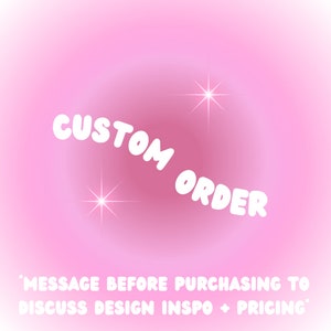 Custom Design Nail Set- Message before purchasing