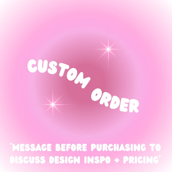 Custom Design Nail Set- Message before purchasing