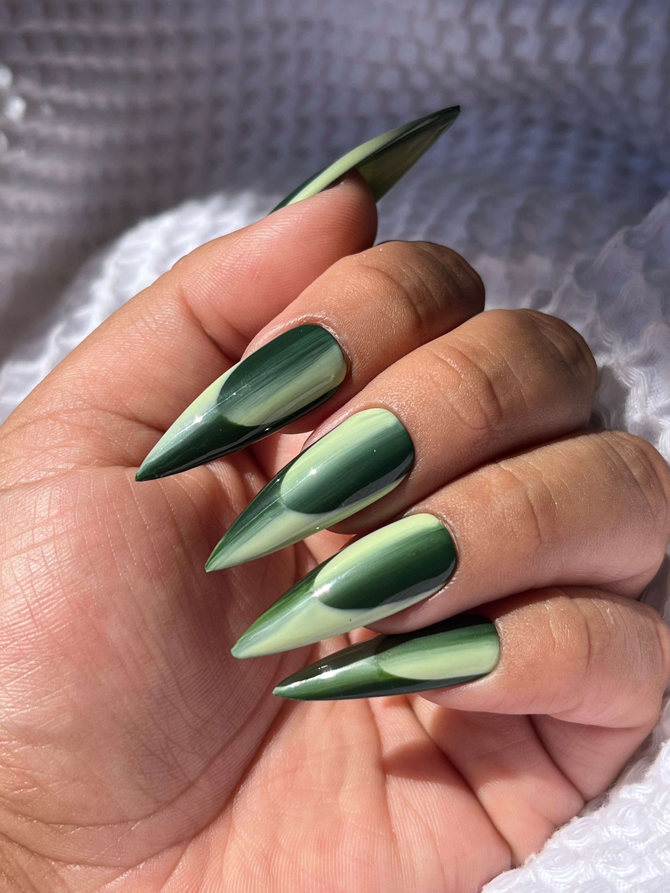 Matcha Illusion Optical Illusion Green/mint Ombré Gradient - Etsy