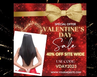Holiday Sale Flyer, Valentine Day, Flash Sale, Christmas Flyer, Instagram Flyer, Social Media Flyer, DIY Flyer, Lashes, Nails, Hair