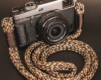 Flat Moccasin Acrylic Camera Strap