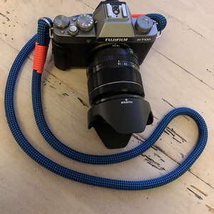 Checkered Blue/Black Camera Strap