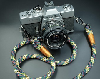 Tartan Blue/Green/Yellow Camera Strap