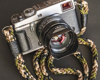 Flat Camo Acrylic Camera Strap