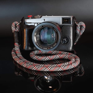 Tartan Grey Camera Strap