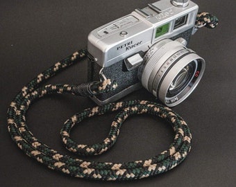 Grün-Schwarz-Gold Kameragurt