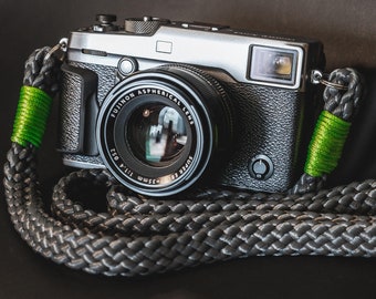 Flat Dark Grey Acrylic Camera Strap