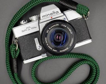 Flat Forest Green Acrylic Camera Strap SE