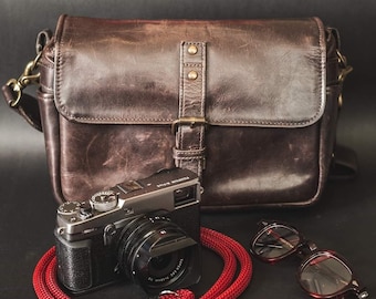 Burgundy Acrylic Camera Strap