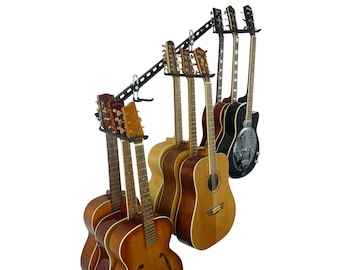 Gitaarwandrek - wandhangers voor gitaar - ruimtebesparende opbergruimte en display voor meerdere gitaren.
