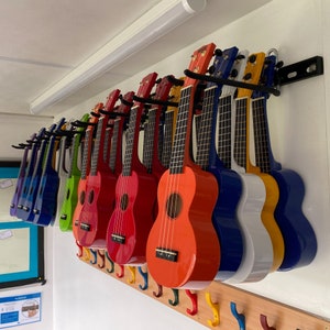 Ukulele wall storage rack. Ukulele wall hooks