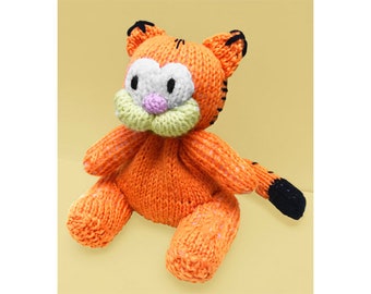 KNITTING PATTERN - Orange Cat inspired chocolate orange cover / 15 cms toy