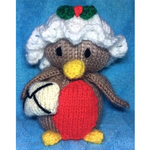 KNITTING PATTERN - Ruby Robin inspired choc orange cover or 14 cms toy