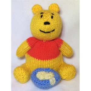 KNITTING PATTERN - Winnie the Pooh inspired chocolate orange cover / 15 cms toy