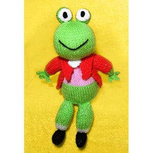PATRÓN DE TEJIDO - Funda Choc inspirada en Fancy Frog o juguete de 20 cms