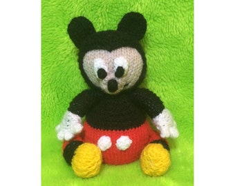 KNITTING PATTERN - Mickey Inspired Chocolate Orange Cover/ 16 Cms