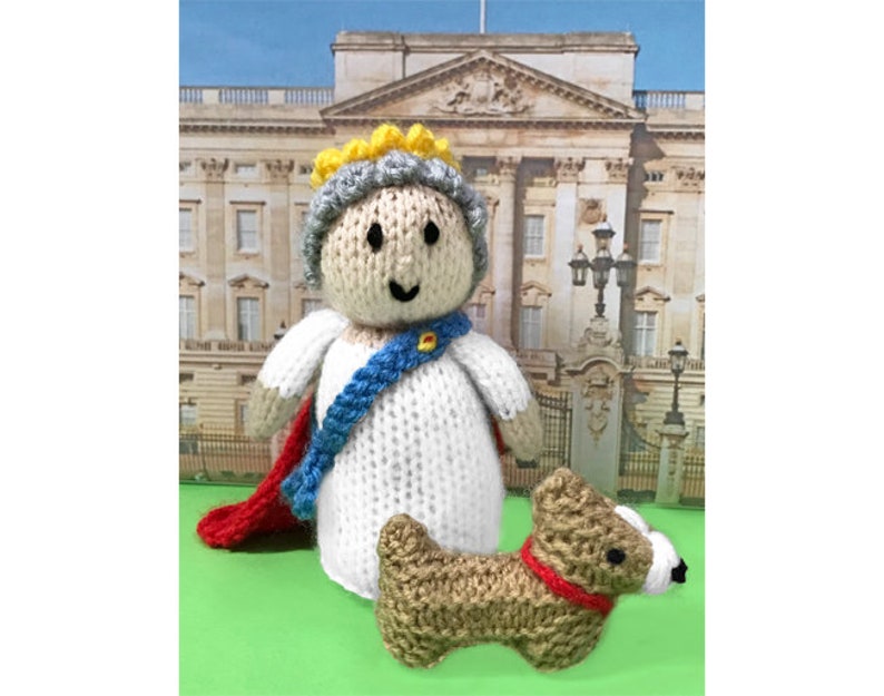 KNITTING PATTERN Royal Jubilee Queen and 10 Cms Soft Etsy