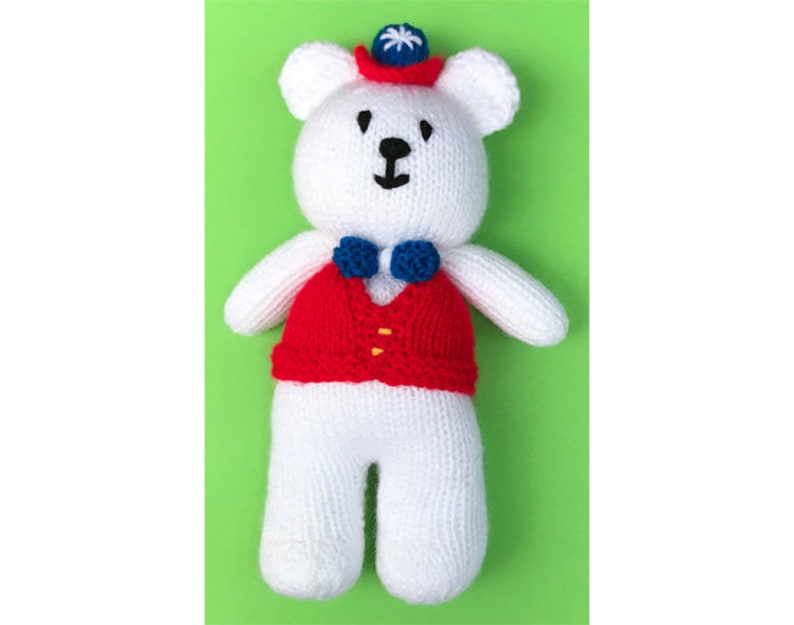 KNITTING PATTERN Royal Jubilee Queen British Teddy Bear 25 Cms Soft