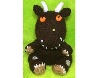 KNITTING PATTERN - Gruffly inspired choc orange cover / 15 cms toy