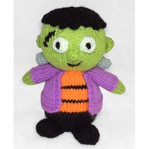 KNITTING PATTERN - Frankenstein chocolate orange cover / 15 cms Halloween toy