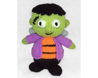 KNITTING PATTERN - Frankenstein chocolate orange cover / 15 cms Halloween toy