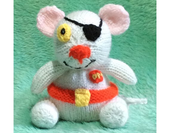 16 cms toy KNITTING PATTERN Currant the Christmas Mouse chocolate cover 