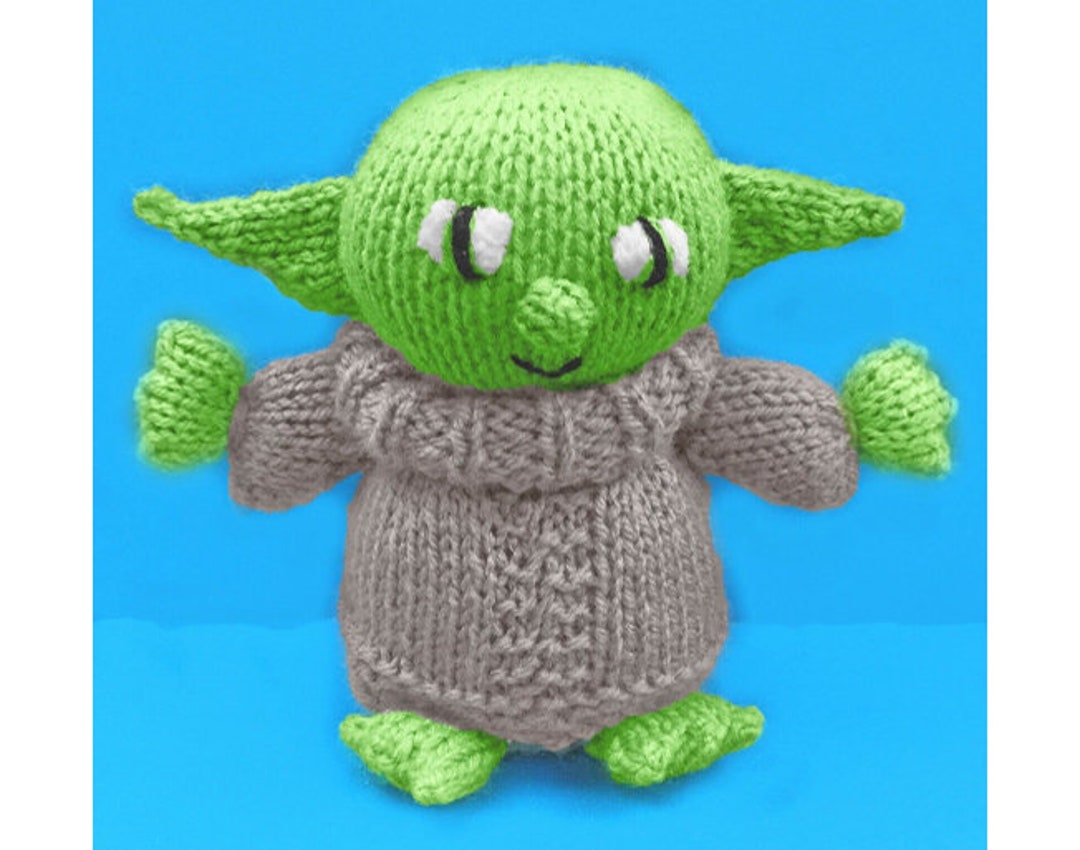 KNITTING PATTERN Child Baby Yoda Choc Orange Cover /13cm Toy - Etsy