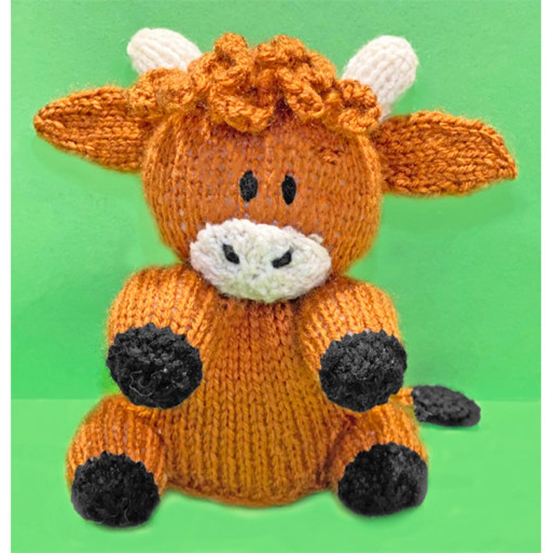 Highland Cow Knitting Patterns - Etsy UK